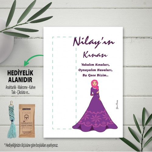 Kına Kızı Hediye Kartları Hediyelik Kartı - Yaren Davetiye