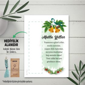 Hediyelik Kartı 0141 - Yılbaşı - Yeni Yıl - Mutlu Yıllar Tasarım Hediye Kartları