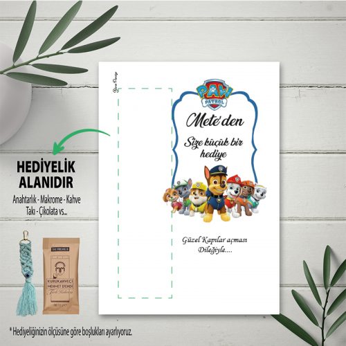 Paw Patrol Temalı Ürünler Hediyelik Kartı - Otuz9 Reklam