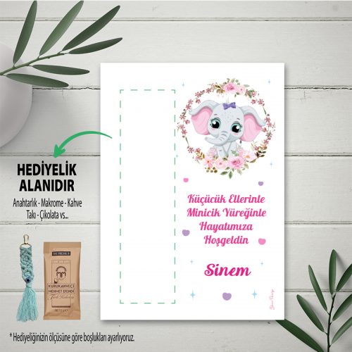 Kız Bebek Tasarım Hediyelik Kartı - Otuz9 Reklam