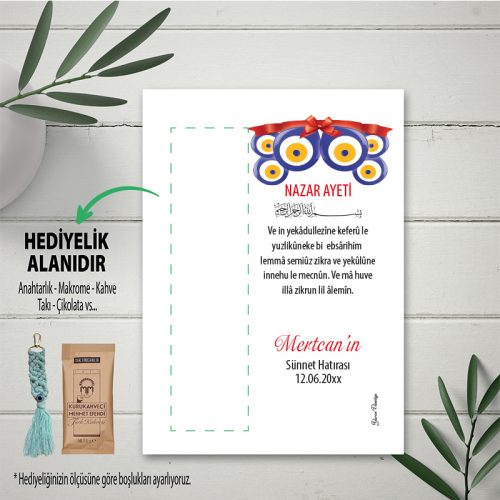 Sünnet Mevlit hatırası Hediyelik Kart Hediyelik Kartı - Otuz9 Reklam