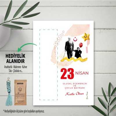 Hediyelik Kartı 0175 - 23 Nisan Çocuk Bayramı  Temalı Kartlar