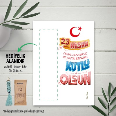 Hediyelik Kartı 0176 - 23 Nisan Çocuk Bayramı  Temalı Kartlar