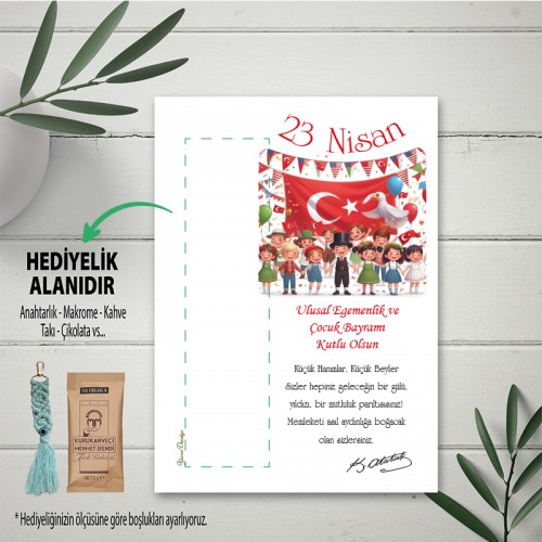 23 Nisan Hediyelik Kartı - Yaren Davetiye