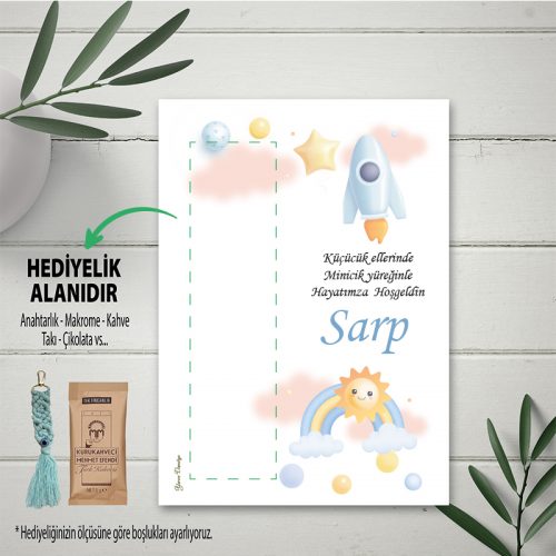 Hediyelik Kartı 0199 - Gökkuşağı Temalı Doğum Günü Kartları
