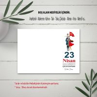 Anneler Günü Anahtarlık Kartı 23 Nisan Ulusal Egemenlik ve Çocuk Bayramı