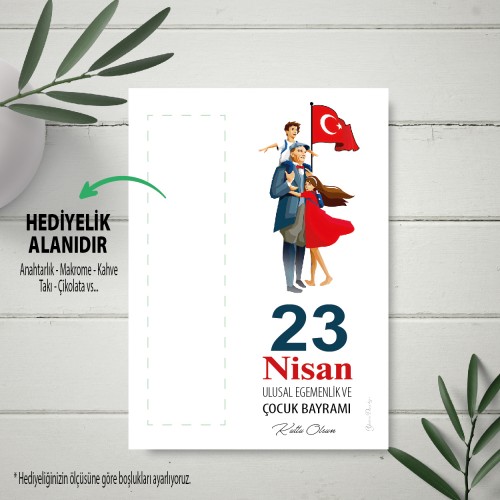 23 Nisan Hediyelik Kartı - Yaren Davetiye