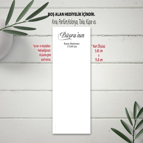 Hediyelik Toka Kartı - Yaren Davetiye