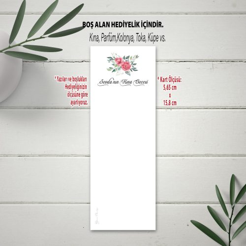 Kına Hediyelikleri Hediyelik Toka Kartı - Otuz9 Reklam
