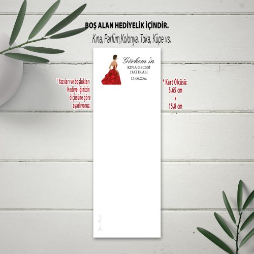 Kına Hediyelikleri Hediyelik Toka Kartı - Otuz9 Reklam