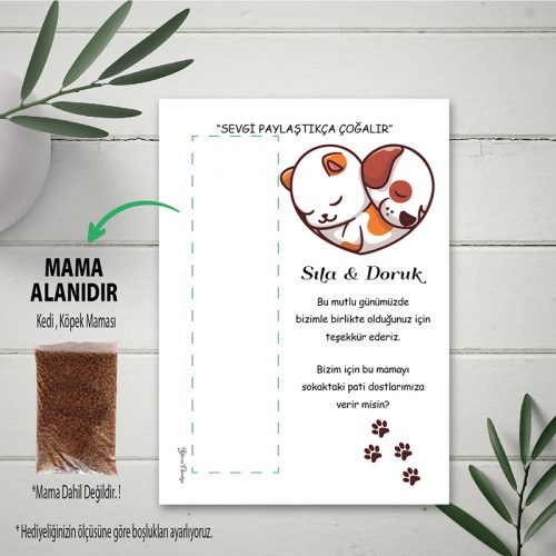 Kedi Ve Köpek Mama Kartı Kedi Ve Köpek Mama Kartı - Otuz9 Reklam