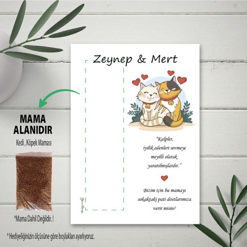 Kedi Ve Köpek Mama Kartı Kedi Ve Köpek Mama Kartı - Otuz9 Reklam