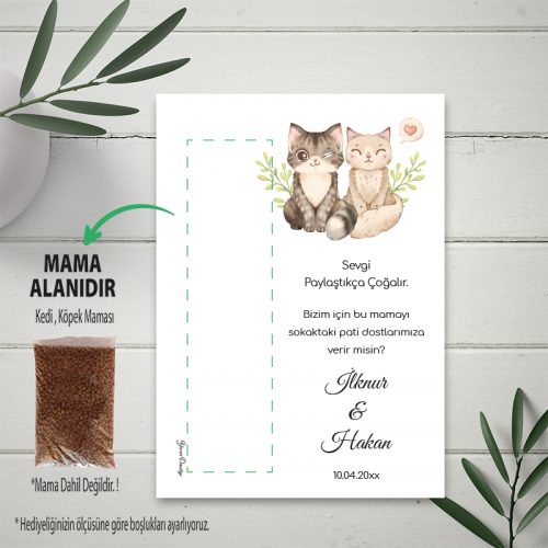 Kedi Ve Köpek Mama Kartı Kedi Ve Köpek Mama Kartı - Otuz9 Reklam