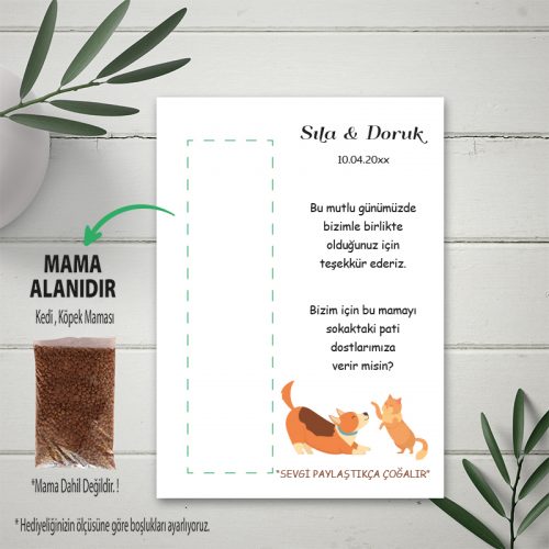 Kedi Ve Köpek Mama Kartı Kedi Ve Köpek Mama Kartı - Otuz9 Reklam