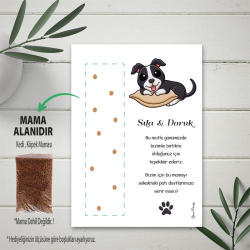 Kedi Ve Köpek Mama Kartı Kedi Ve Köpek Mama Kartı - Otuz9 Reklam