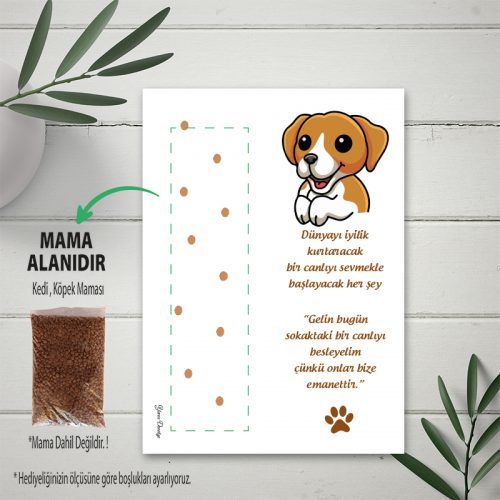 Kedi Ve Köpek Mama Kartı Kedi Ve Köpek Mama Kartı - Otuz9 Reklam