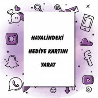 01 - Hediye Kartı Tasarla (11,3 x 15,8 cm )