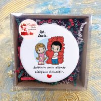 Sevgililer Günü Kişiye Özel Hediye Kişiye Özel Kapak Açacaklı Magnet