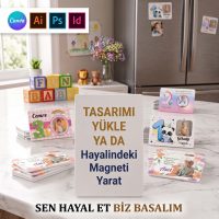 01 - Dikdörtgen Magnet Tasarla