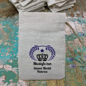 Baskılı Kese 0019 Kral Taçlı Hediyelik Kese