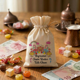 Baskılı Kese 0023 - Bayram Harçlığı Hediyelik Kese