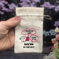 Baskılı Kese Kız bebek hediyeleri