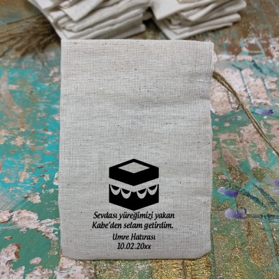 Baskılı Kese 0542 - Hac, Umre Hediyelik Kese