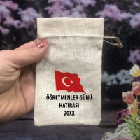 24 Kasım Öğretmenler Günü Hediyelik Baskılı Kese