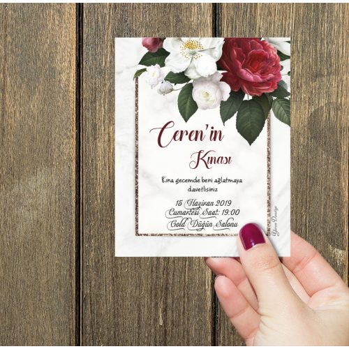 Kına Kartları - Yaren Davetiye