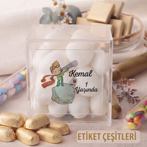 Kare Şeffaf Etiket 517 Kare Şeffaf Etiket 517 - Küçük Prens Tasarım - Otuz9 Reklam