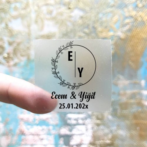 Kare Şeffaf Etiket 550 Kare Şeffaf Etiket 550 - Söz, Nişan, Nikah Etiketi - Otuz9 Reklam