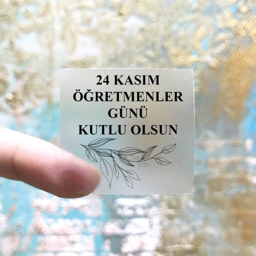 Hediyelik Şeffaf Etiket Şeffaf Etiket - Otuz9 Reklam