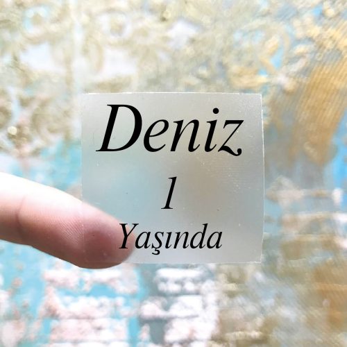 Hediyelik Şeffaf Etiket Şeffaf Etiket - Otuz9 Reklam