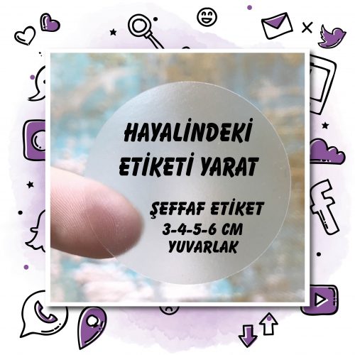 Sticker Tasarımı Yap Etiket Tasarla - Yaren Davetiye