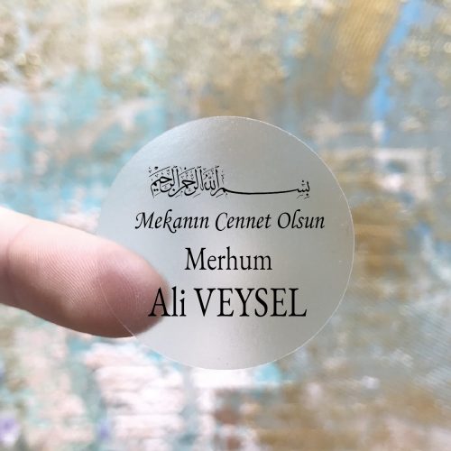 Madlen Çikolata Etiketi Hediyelik Şeffaf Etiket - Otuz9 Reklam