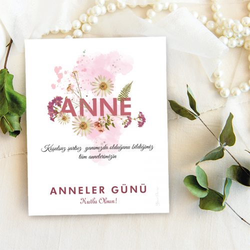 Anneler Günü Takı Kartı - Yaren Davetiye