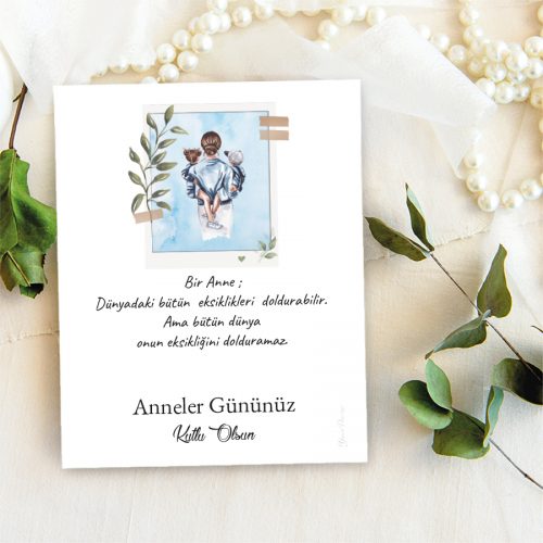 Anneler Günü Takı Kartı - Yaren Davetiye