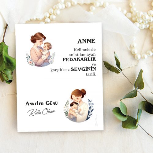 Anneler Günü Takı Kartı - Yaren Davetiye