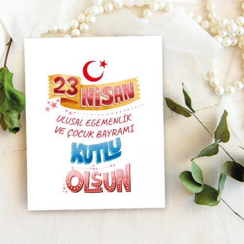 23 Nisan Takı Kartı - Yaren Davetiye