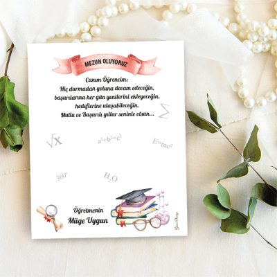 Takı Kartı 132 - Mezuniyet Hatırası Hediyelik Kart