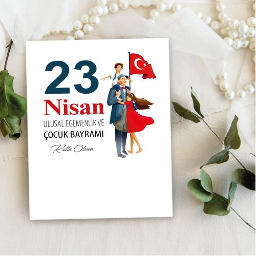 23 Nisan Takı Kartı - Yaren Davetiye