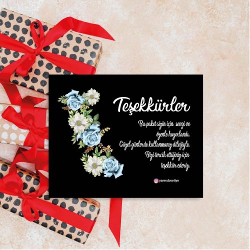 Teşekkür Kartı - Otuz9 Reklam